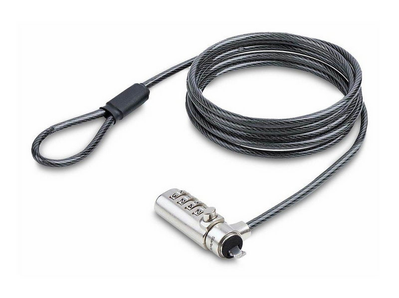 StarTech.com Slim Lock Noble Wedge Slot Compatible 6.6ft Locking Cable - security cable lock - TAA Compliant