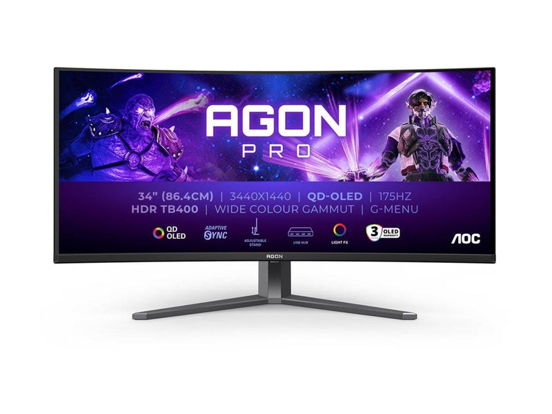 34" AOC AG346UCD - 3440×1440 (UWQHD) - 175 Hz - QD-OLED