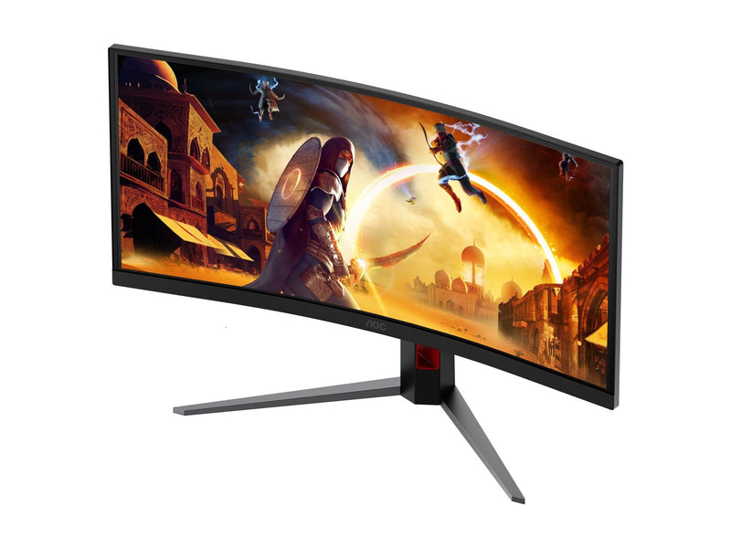 34" AOC G4 CU34G4CA computer monitor 86.4 cm (34") 3440 x 1440 pixels Black Red