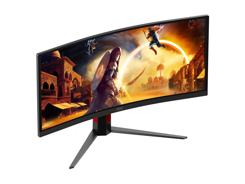 34" AOC G4 CU34G4CA computer monitor 86.4 cm (34") 3440 x 1440 pixels Black Red