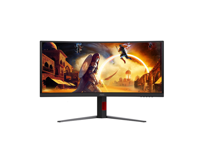 34" AOC G4 CU34G4ZCA computer monitor 86.4 cm (34") 3440 x 1440 pixels Black Red