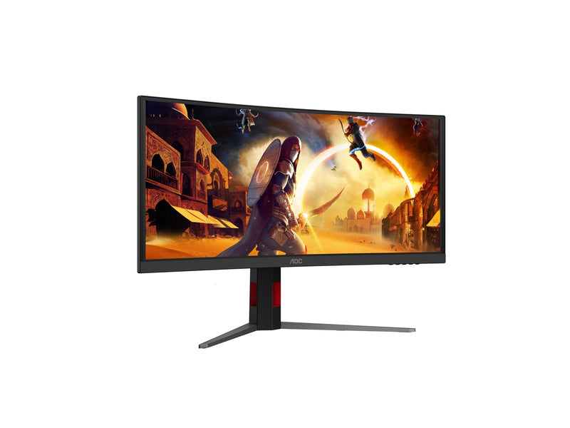 34" AOC G4 CU34G4ZCA computer monitor 86.4 cm (34") 3440 x 1440 pixels Black Red