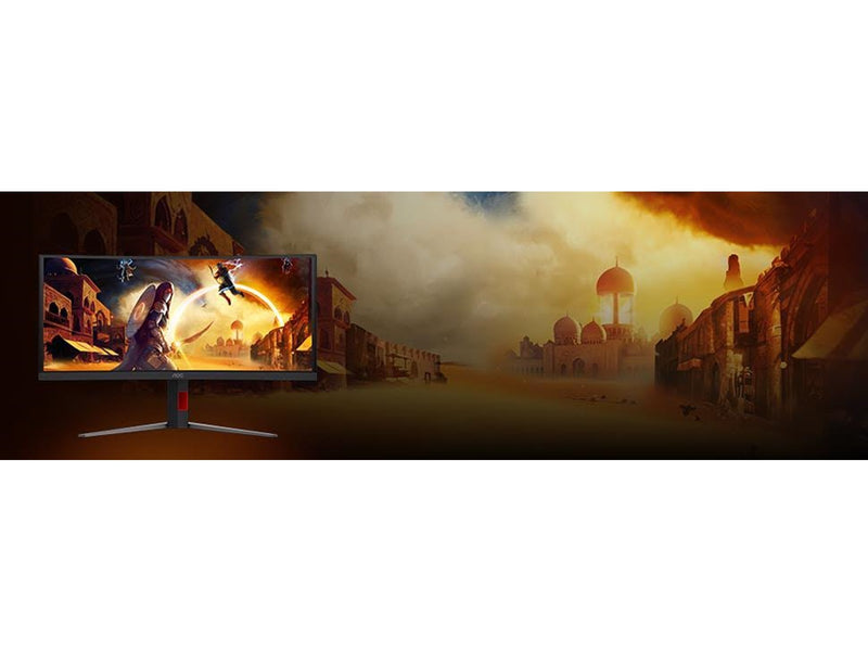 34" AOC G4 CU34G4ZCA computer monitor 86.4 cm (34") 3440 x 1440 pixels Black Red