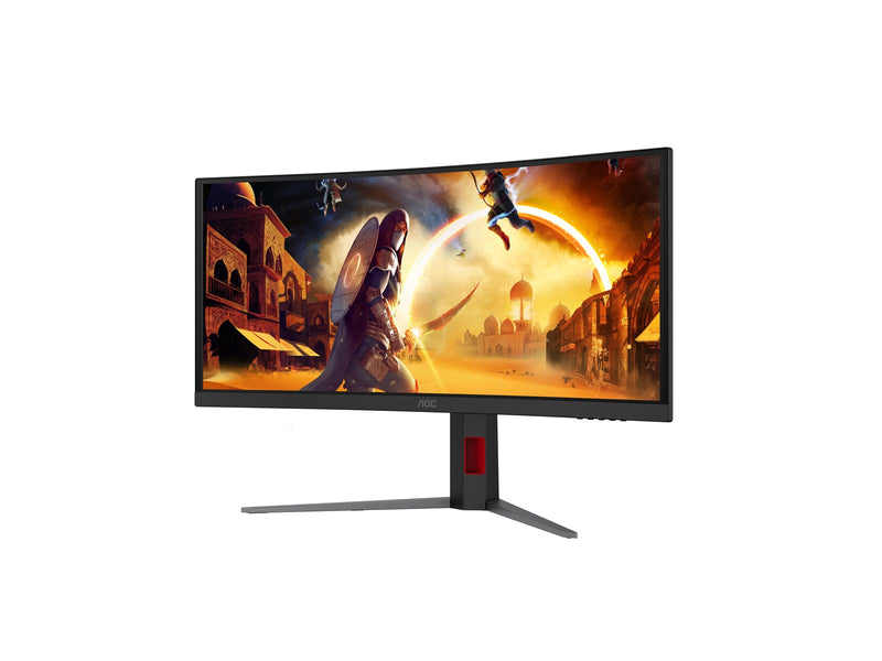 34" AOC G4 CU34G4ZCA computer monitor 86.4 cm (34") 3440 x 1440 pixels Black Red