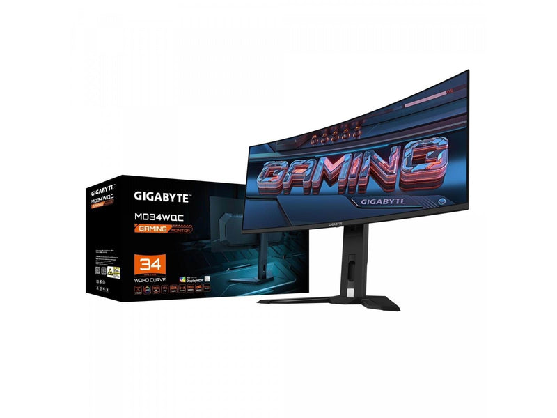34" GIGABYTE MO34WQC - 3440x1440 (UWQHD) - 175Hz - OLED - 18W USB-C - KVM switch