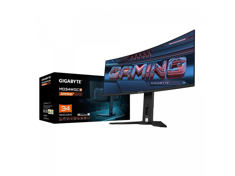 34" GIGABYTE MO34WQC2 - 3440x1440 (UWQHD) - 240Hz - QD-OLED - 18W USB-C