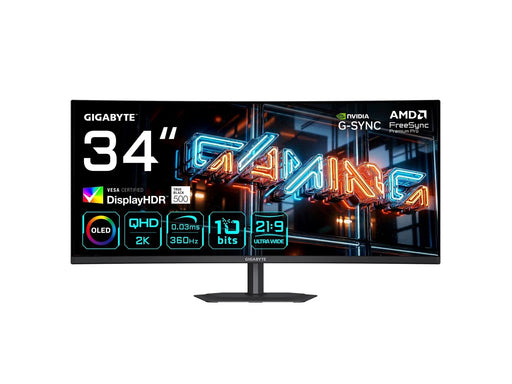 34" GIGABYTE MO34WQC36 - 3440 x 1440 (WQHD) - 360Hz - QD-OLED