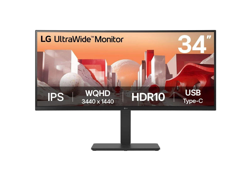 34" LG UltraWide 34BA75QE-B - 3440x1440 (UWQHD) - 60Hz - IPS - 90W USB-C - KVM switch