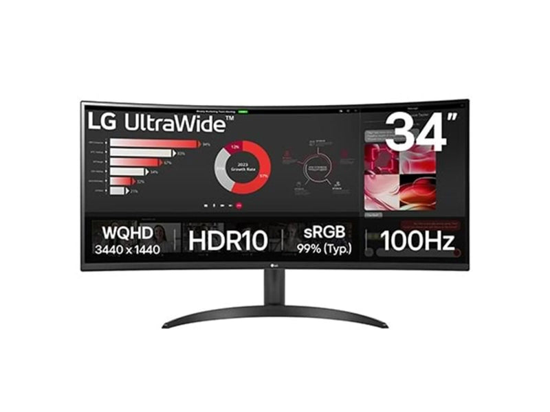 34" LG UltraWide 34WR50QK-B - 3440x1440 (UWQHD) - 100Hz - VA