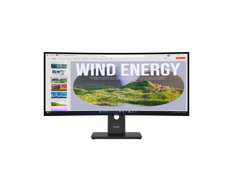 34" Lenovo ThinkVision T34WD-40 - 3440x1440 (UWQHD) - 120Hz - VA - 100W USB-C