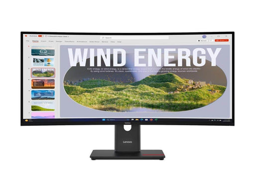 34" Lenovo ThinkVision T34WD-40 - 3440x1440 (UWQHD) - 120Hz - VA - 15W USB-C