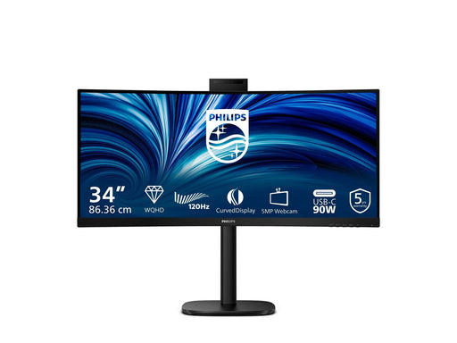 34" Philips 34B2U3600CH - 3440x1440 (UWQHD) - 120Hz - VA - 90W USB-C - KVM switch