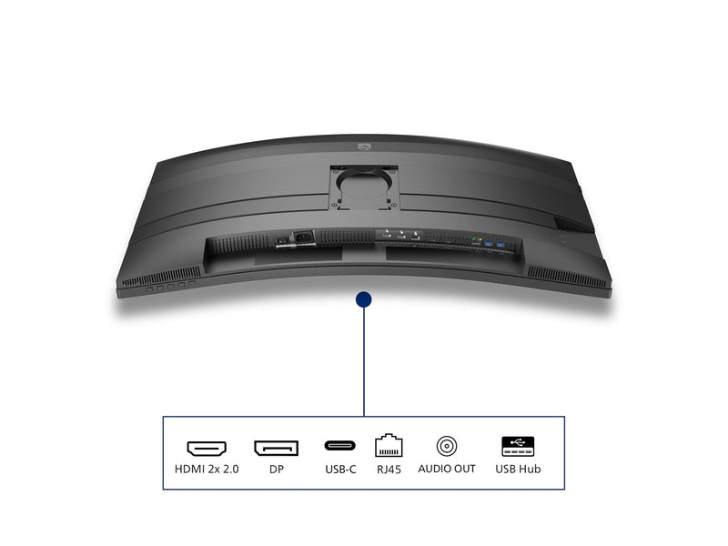 34" Philips 34B2U5600C - 3440x1440 (UWQHD) - 120Hz - VA - 96W USB-C - KVM switch