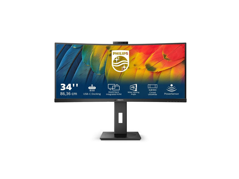 34" Philips 5000 Series 34B1U5600CH - 3440x1440 (UWQHD) - 120Hz - VA - 100W USB-C - KVM switch