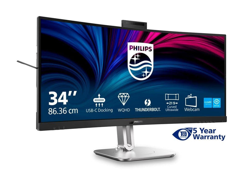 34" Philips 6000 Series 34B2U6603CH - 3440x1440 (UWQHD) - 120Hz - VA - 100W USB-C - KVM switch