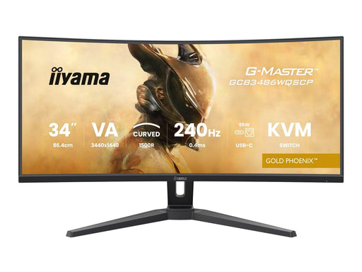 34" iiyama G-MASTER Gold Phoenix - 3440x1440 (UWQHD) - 240Hz - VA - KVM switch