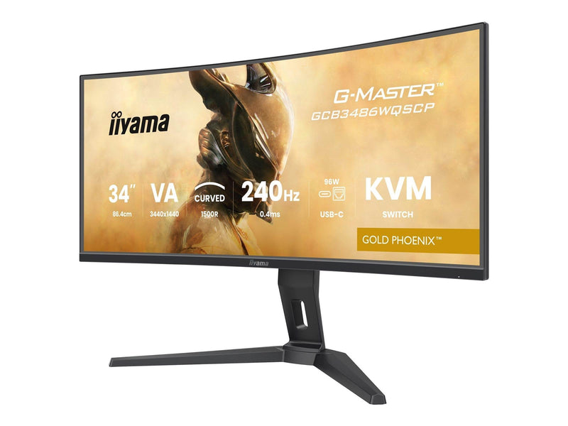 34" iiyama G-MASTER Gold Phoenix - 3440x1440 (UWQHD) - 240Hz - VA - KVM switch