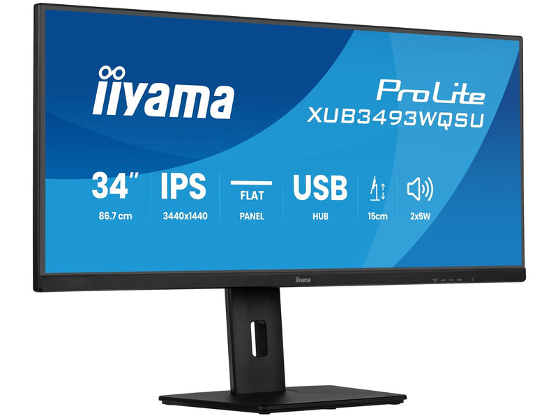 34" iiyama ProLite XUB3493WQSU-B6 - 3440x1440 - 120Hz - IPS