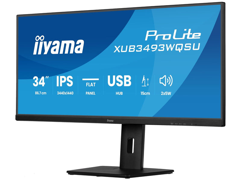 34" iiyama ProLite XUB3493WQSU-B6 - 3440x1440 - 120Hz - IPS