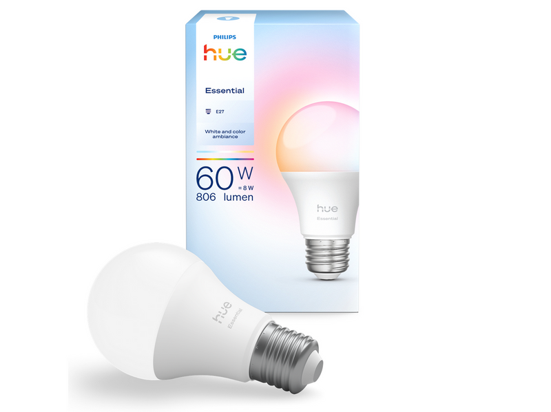 Philips Hue Essential A60 E27 Smart Glühbirne - 806 lm, 8 W