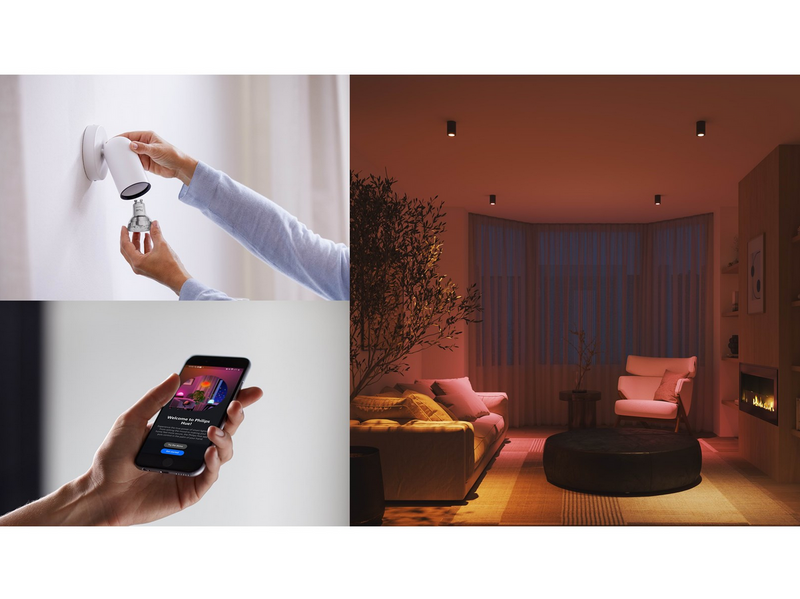 Philips Hue Essential GU10 - Smart Spotlight - 345 Lumen - 4.7 W - 3 pack