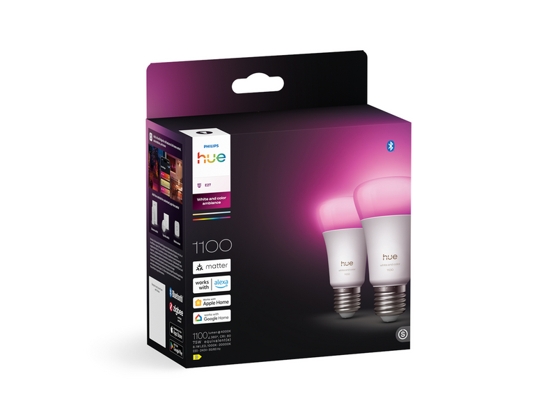 Philips A60 - E27 smart bulb - 1100 - 2-pack