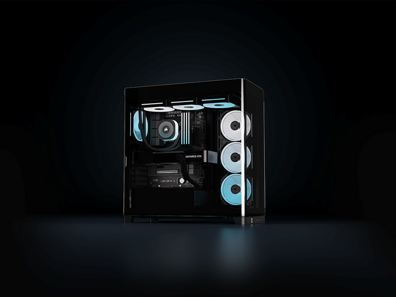 Corsair FRAME 4500X LX-R RGB Black - Gehäuse - Miditower - Schwarz