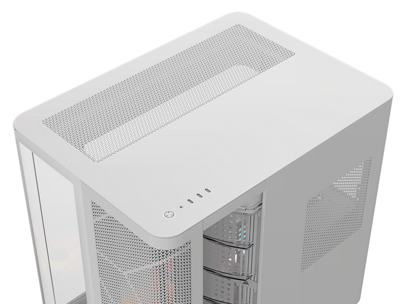 Corsair AIR 5400 RS-R ARGB White - Gehäuse - Miditower - Weiß