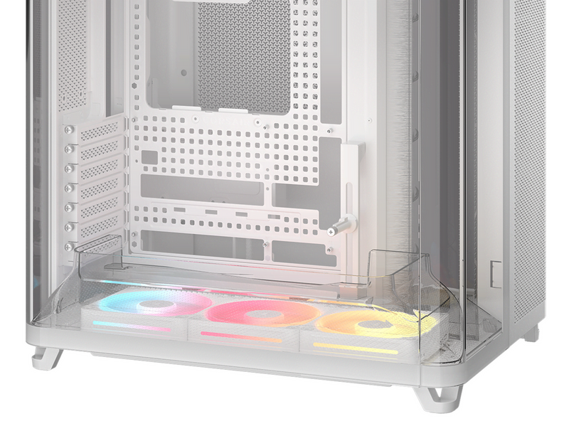 Corsair AIR 5400 LX-R LINK White - Gehäuse - Miditower - Weiß