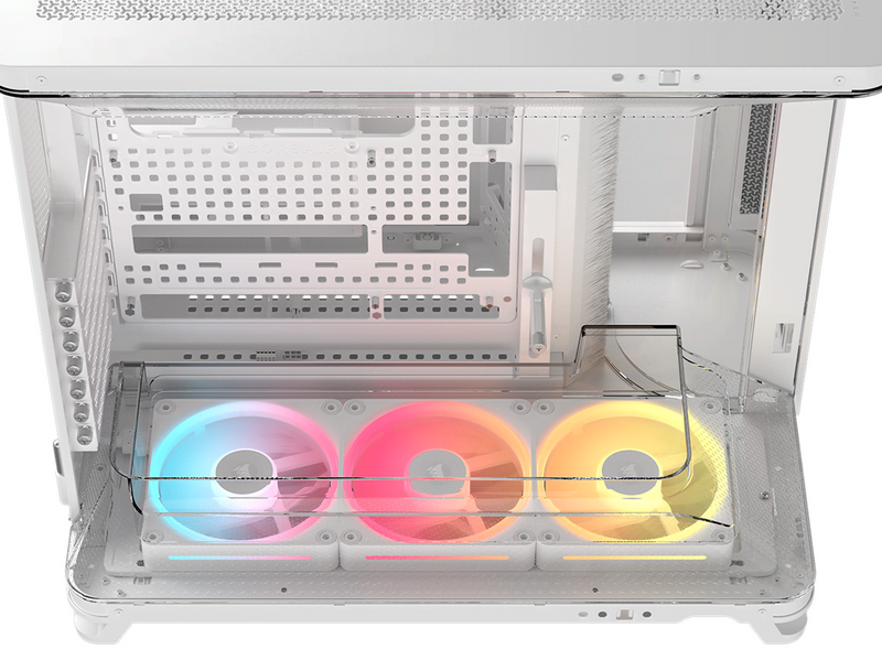 Corsair AIR 5400 LX-R LINK White - Gehäuse - Miditower - Weiß