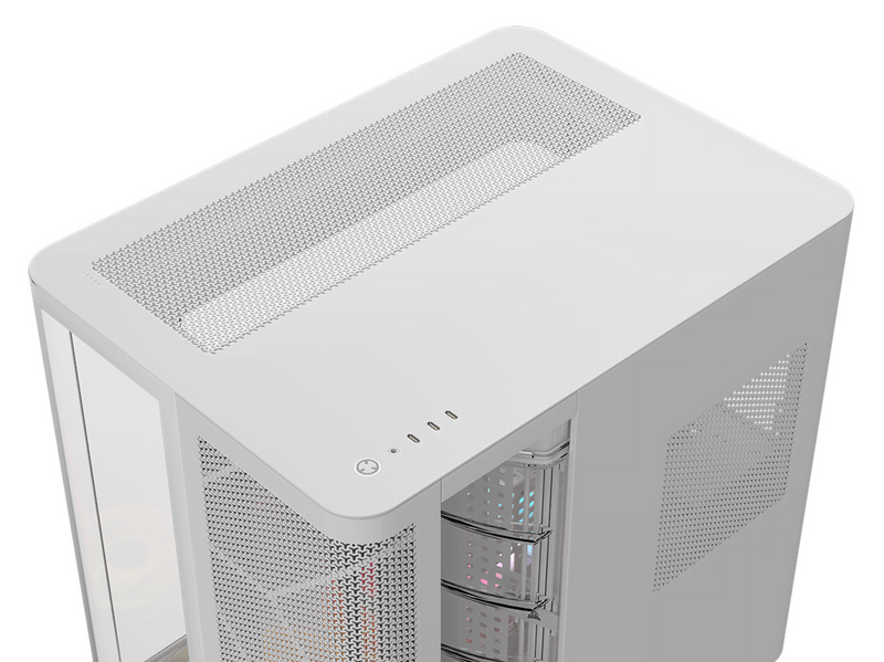 Corsair AIR 5400 LX-R LINK White - Gehäuse - Miditower - Weiß