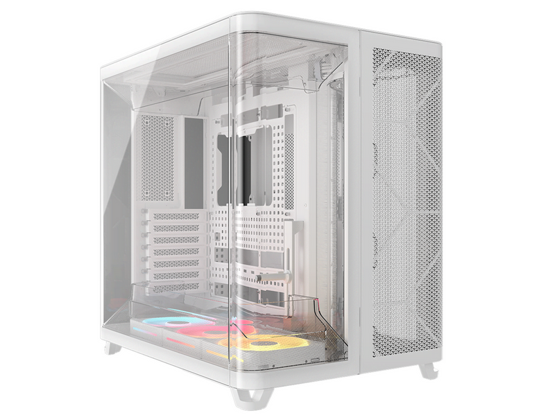 Corsair AIR 5400 LX-R LINK White - Gehäuse - Miditower - Weiß
