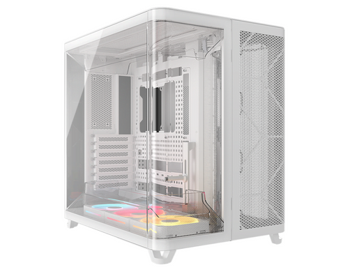 Corsair AIR 5400 LX-R LINK White - Gehäuse - Miditower - Weiß