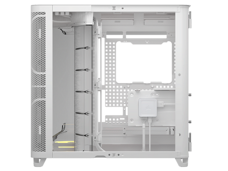 Corsair AIR 5400 LX-R LINK White - Gehäuse - Miditower - Weiß