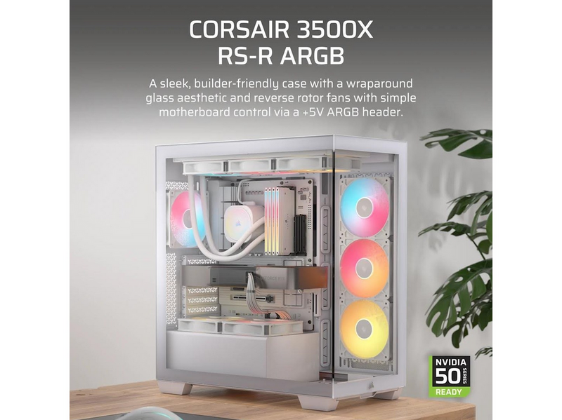 Corsair 3500X RSR ARGB White - Gehäuse - Miditower - Weiß