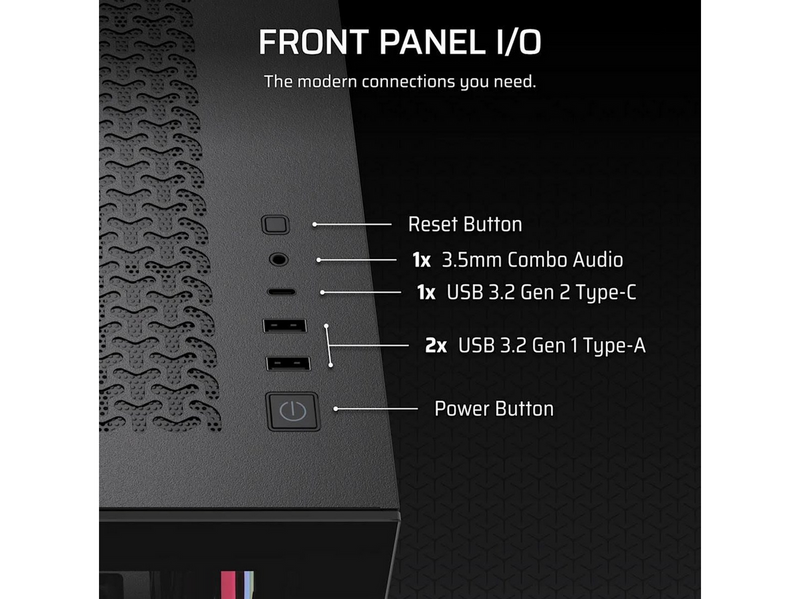 Corsair 3500X LXR LINK Black - Gehäuse - Miditower - Schwarz