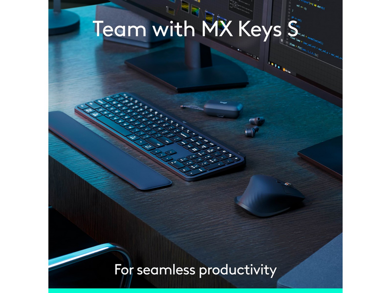 Logitech MX Master 3S (Bluetooth Edition) - Ergonomische Maus (Grau)