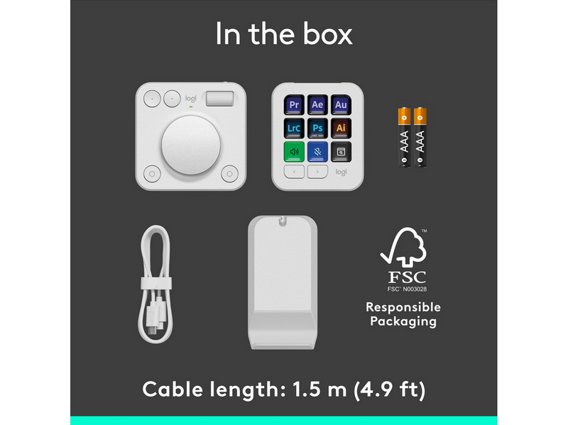 Logitech MX Creative Console - Pale Grey