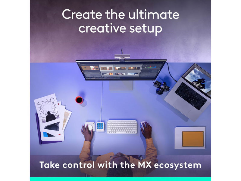 Logitech MX Creative Console - Pale Grey