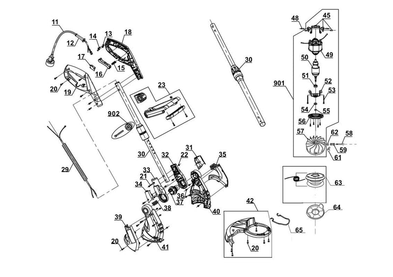 Einhell Elektro-Rasentrimmer GC-ET 4530 Set (3402022)
