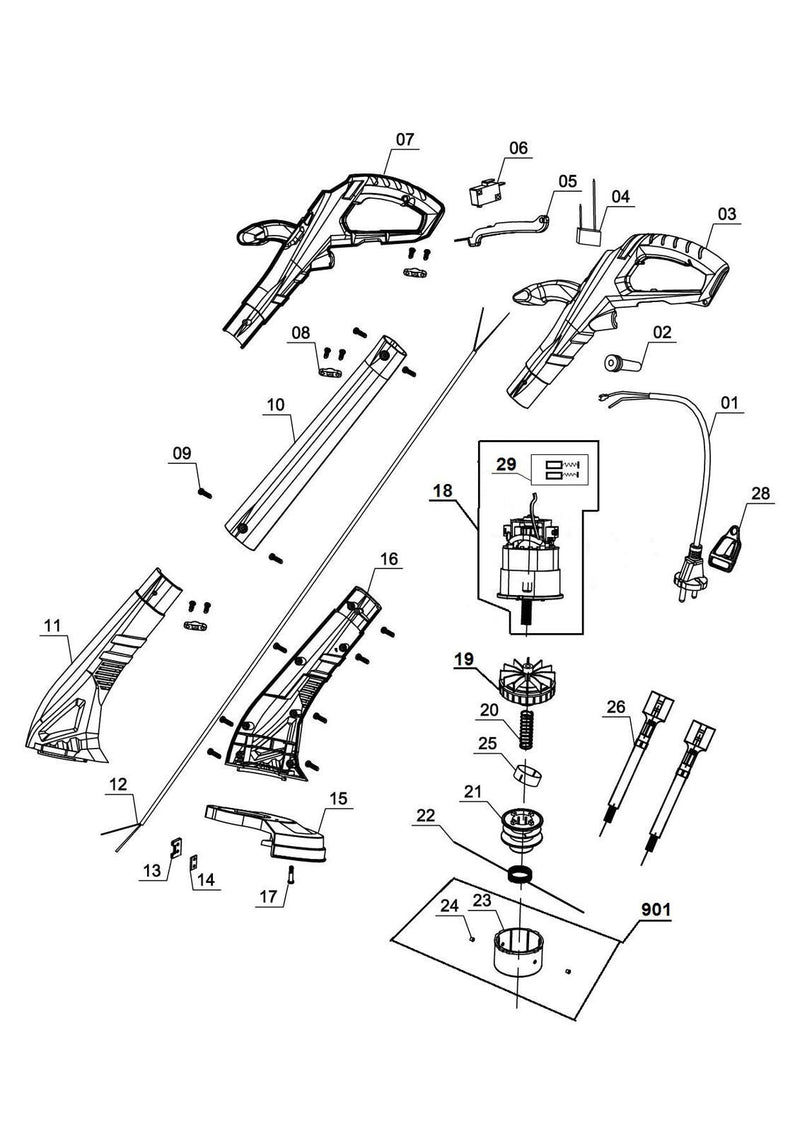 Einhell Elektro-Rasentrimmer GC-ET 2522 (3402040)