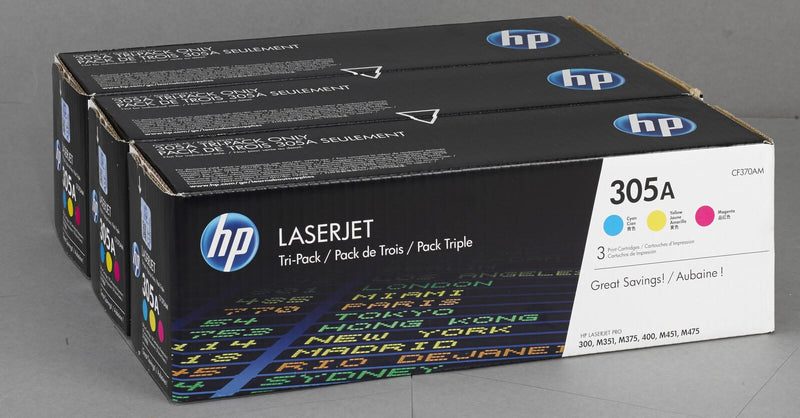 HP Original 305A Toner - 3er Multipack (CF370AM)