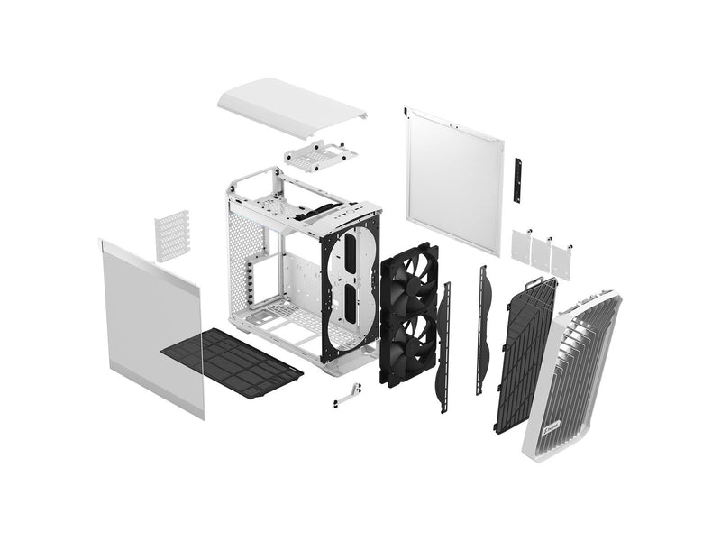 Fractal Design Torrent Compact - White TG Clear Tint - Gehäuse