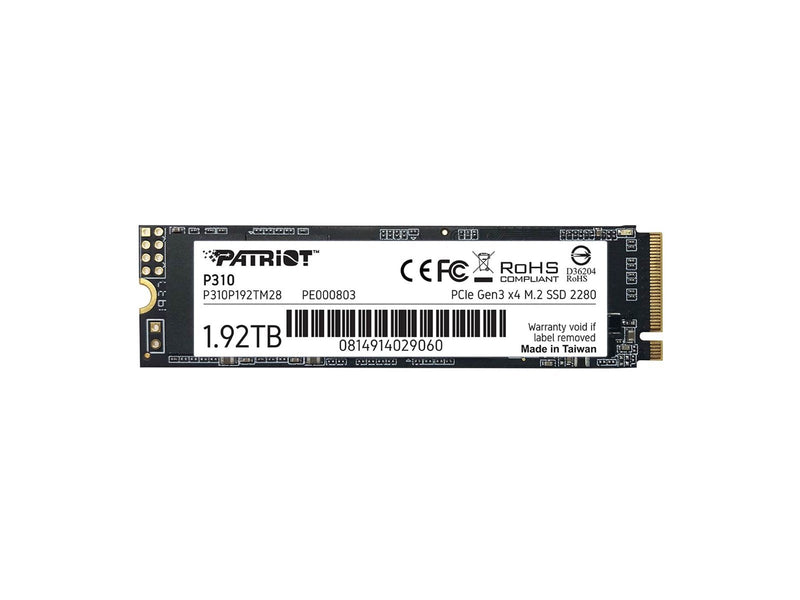 Patriot P310 SSD - 1.9TB - PCIe 3.0 - M.2 2280