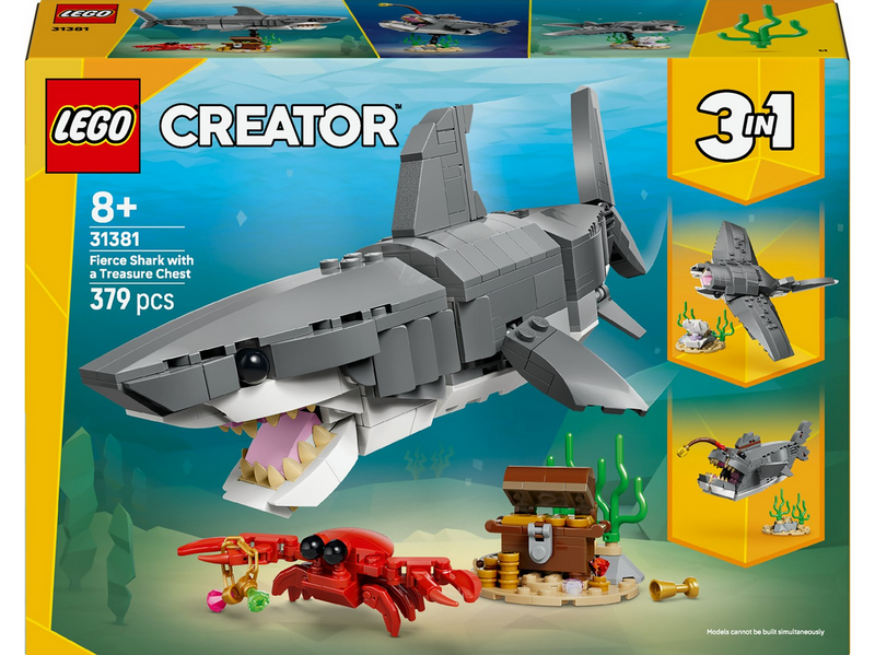 LEGO Creator 31381 Wilder Hai mit Schatztruhe