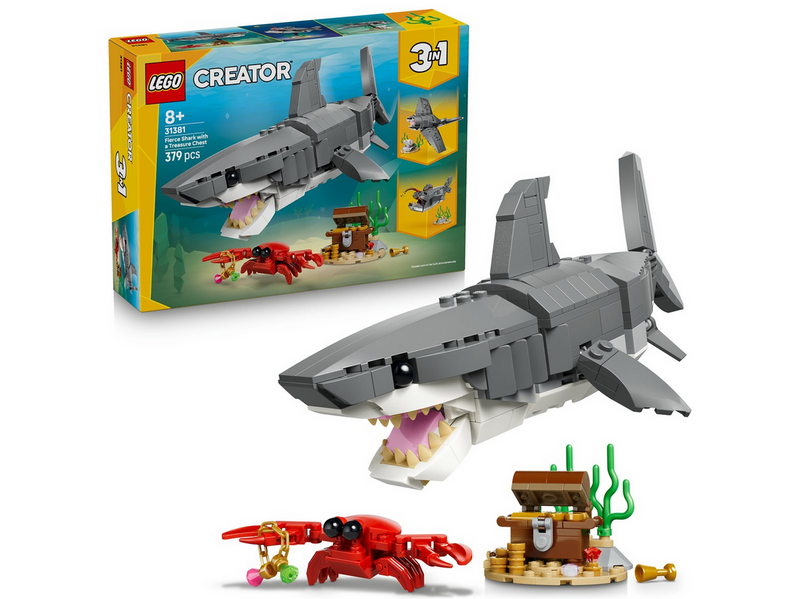 LEGO Creator 31381 Wilder Hai mit Schatztruhe