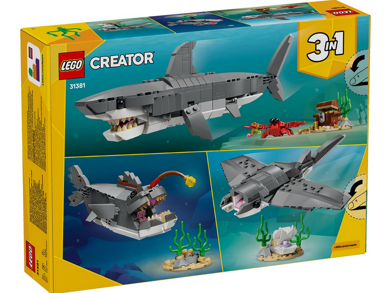 LEGO Creator 31381 Wilder Hai mit Schatztruhe