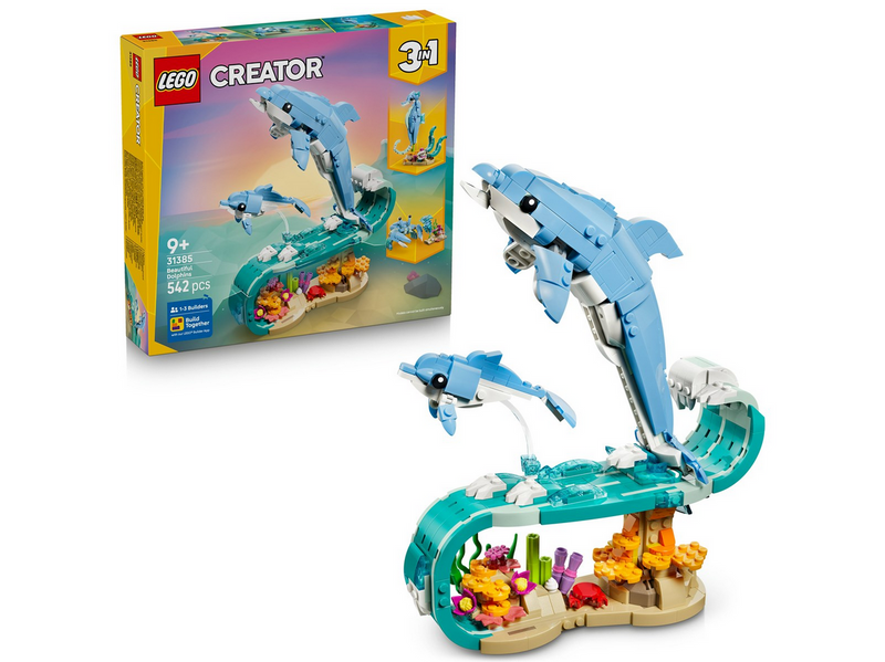 LEGO Creator 31385 Meerestiere: Wunderschöne Delfine