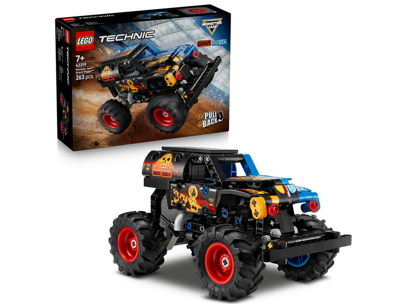 LEGO Technic 42219 Monster Jam™ Grave Digger™ Feuer und Eis