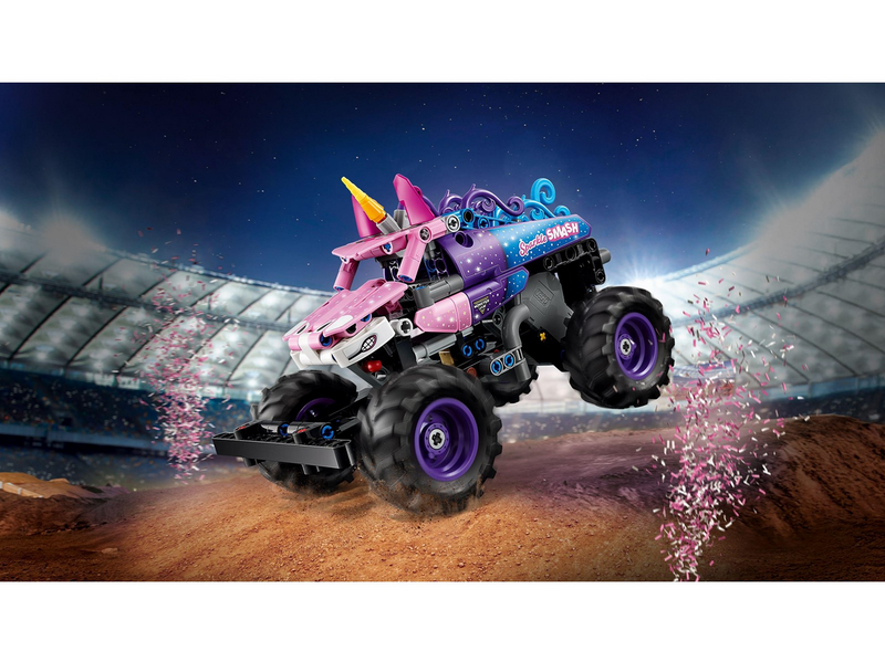 LEGO Technic 42220 Monster Jam™ Sparkle Smash™ mit Rückziehmotor